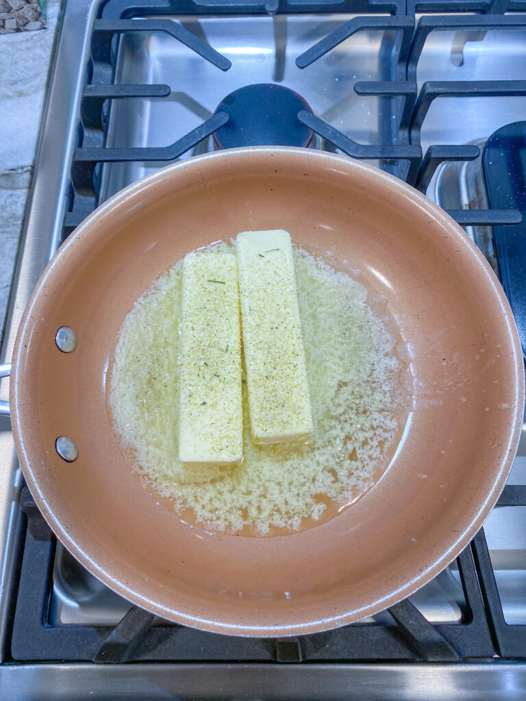 Melting Butter with garlic salt